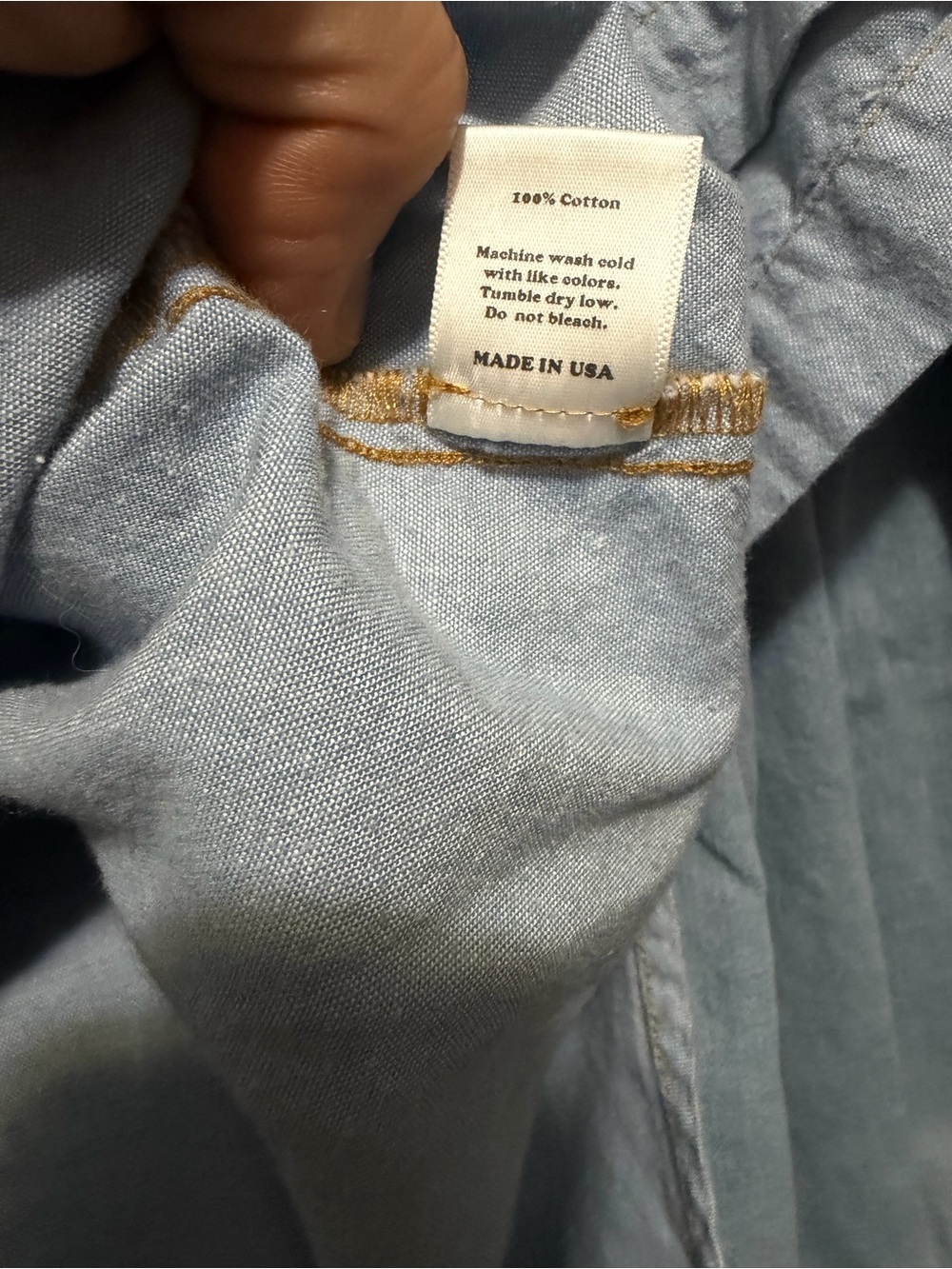 Hey Gang The S/S Western Shirt Chambray - Picture 5 of 9